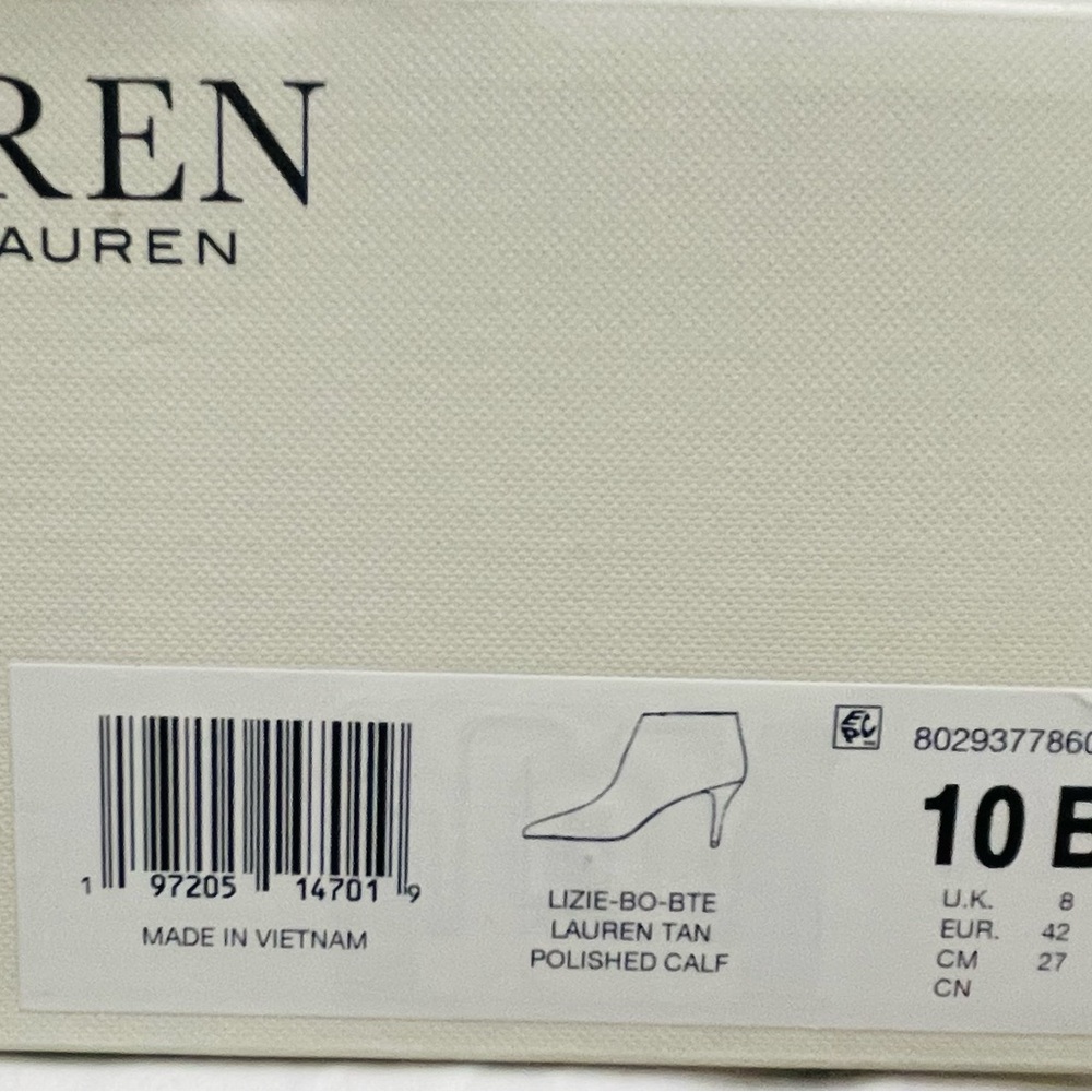 Stylish Ralph Lauren Tan brown Leather Ankle Booties size 10B 
.R14 - Picture 8 of 8